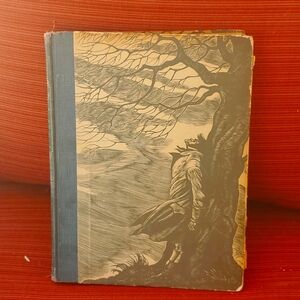 Wuthering Heights vintage book,illustrated, published 1943 by Emily Bronte.